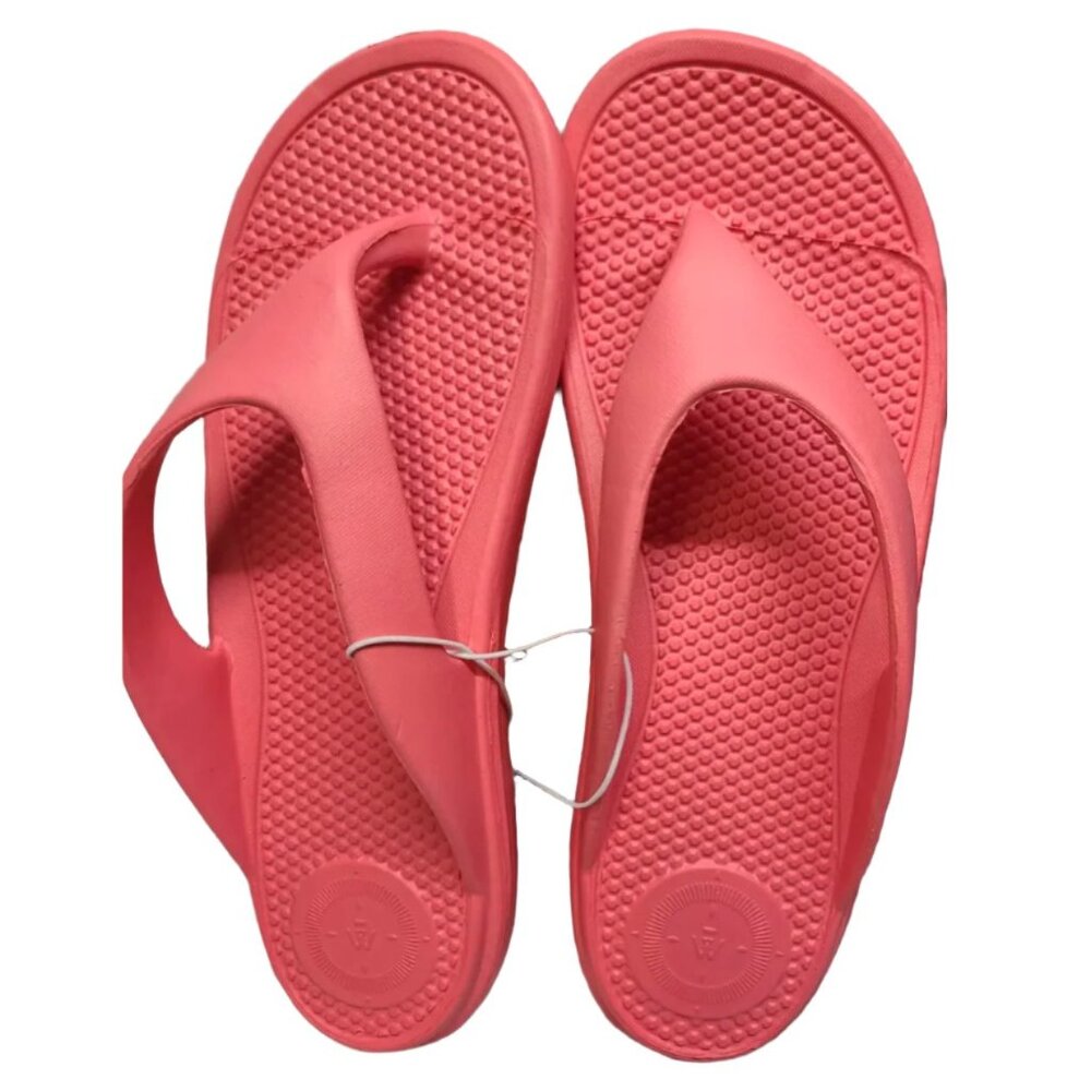 Totes Women’s Sol Bounce Ara Flip Flops Sandals Size 7 Coral Coraline